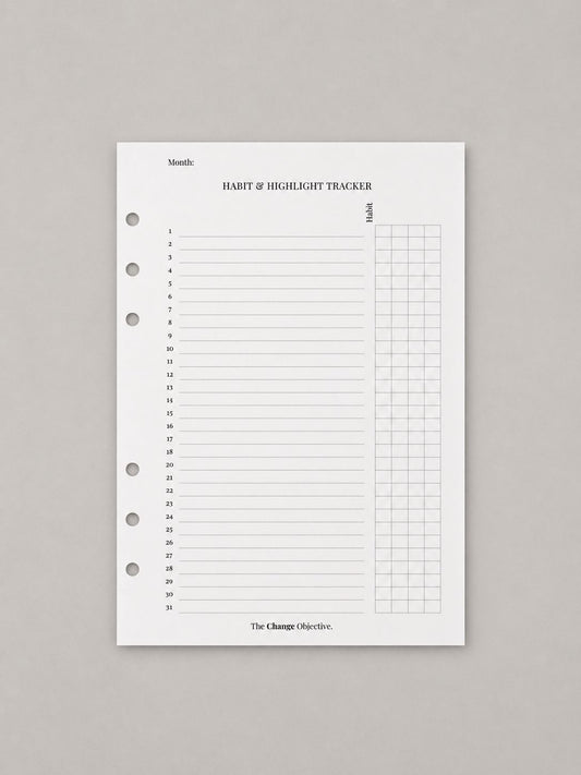 Habit Tracker Inserts