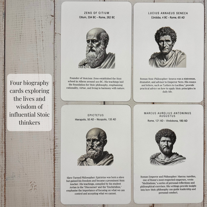 Stoic Reflection Display Cards