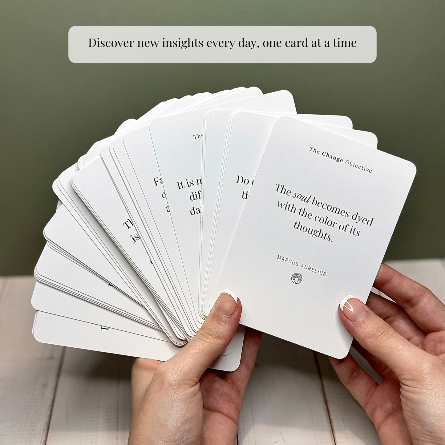 Stoic Reflection Display Cards