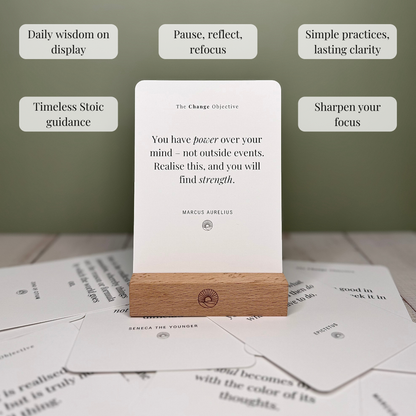 Stoic Reflection Display Cards